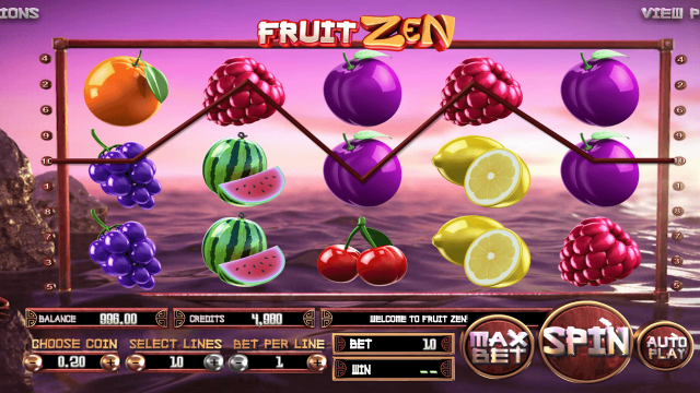 Характеристики слота Fruit Zen 2